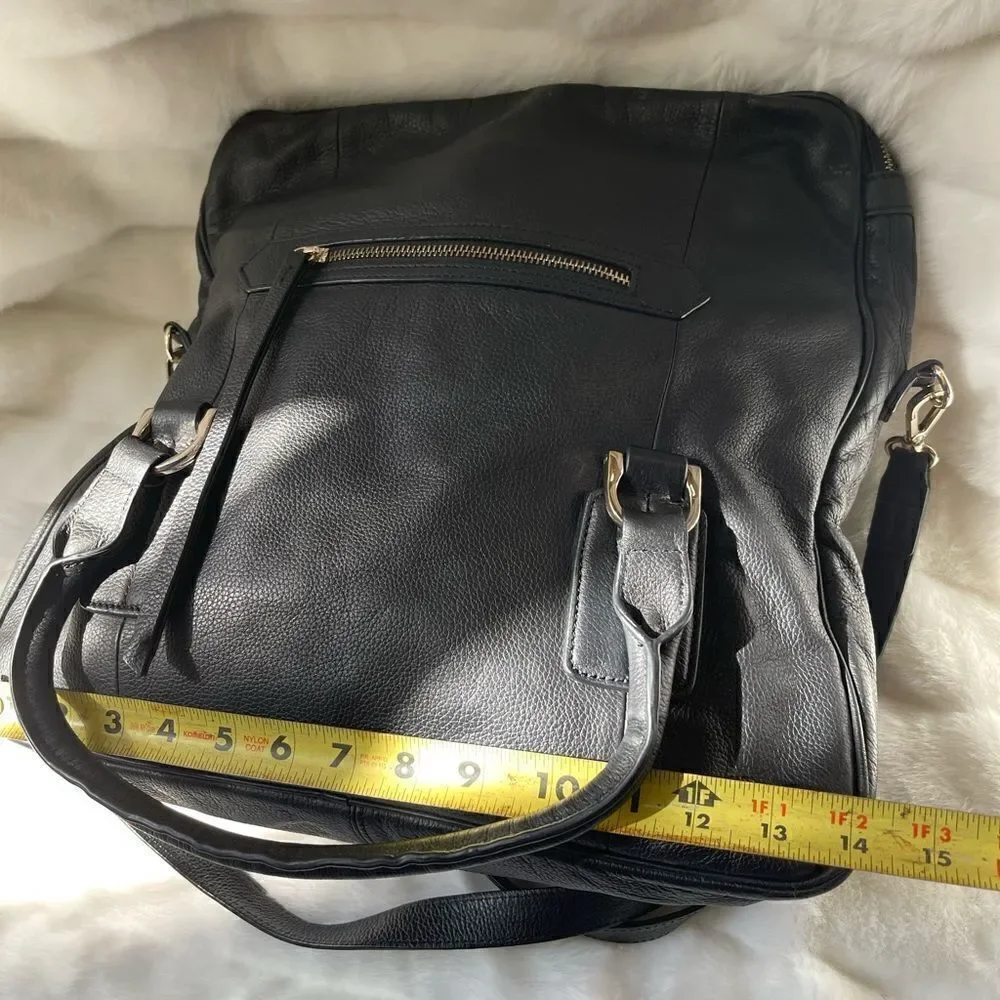 Massi black leather